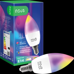 P4 Smart light bulb, E14, 5 W, RGB, WIFI