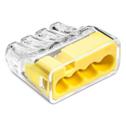 Szybkozłączka SCP4 IDEALNA wtykowa do drutów i wielodrutów 4-torowa 4mm² 32A 450V 88000004S /100szt./