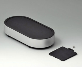 Aluminum enclosure, (L x W x H) 189 x 84 x 40 mm, black (RAL 9005), IP40, EO203059