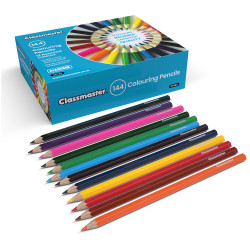 Classmaster Assorted Colouring Pencils - Classpack of 144