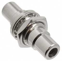 Gniazdo RCA Biały Panel Nikiel Switchcraft Prosty