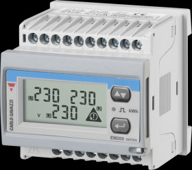 EM21072DAV53XOSX EM210 energy meter, triple phase, LCD display 7 digit, pulse out