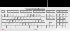 JK-8500FR-0 Keyboard - USB - white-grey - FR