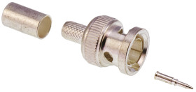 Złącze koncentryczne Montaż na kablu Męski 75Ω typ złącza Złącze BNC 0 to 2GHz Połączenie zagniatane typ kabla RG140/U,