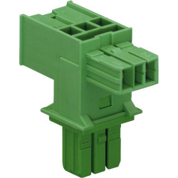 WAGO 893-1606 WINSTA® EIB 2-Pole Plug Connector Green 1 x plug/2 socket