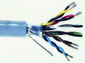 Wieloparowy kabel przemysłowy, 10 -parowy , 24 AWG AWG , izolacja PVC Ekranowany Skrętka
