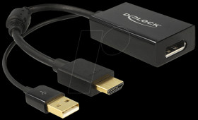 62667 Adapter HDMI-A male > Displayport 1.2 female black