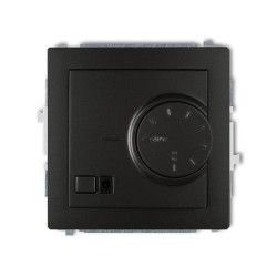 DECO Regulator temperatury elektroniczny z czujnikiem powietrznym czarny mat 12DRT-2