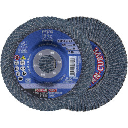 PFERD 67689052 Curve flap Disc 125mm dia for steel/stainless 10pcs