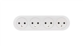 Celiane Plakietka Do Gniazda Płaskiego 4X2p+Z Biała 068114