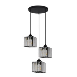 Lampa wisząca Galactico 3 talerz czarna LP-2383/3P Light Prestige