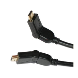 Kabel HDMI 2.5m kątowe podwójne z regulacją HDK44