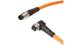 Kabel Konfekcjonowany Obustronny Złącze M8 Żeńskie 3-Pin Kątowe M8 Męskie...