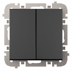 Vestra Łącznik świecznikowy bez ramki podtynkowy IP20 czarny 3811‑19