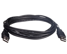 Kabel połączeniowy USB 2.0 Typ USB A/USB A, M/M czarny 3m AK-300100-030-S