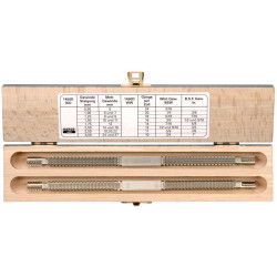 Bahco 1450D/2 Double Thread File Set 2-Piece Wooden Box Thread Table