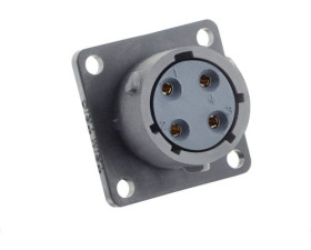 Złącze wielostykowe przemysłowe 4-pinowe Montaż na kablu Gniazdo Souriau Sunbank by Eaton