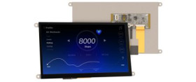 Kolorowy wyświetlacz LCD 9cal TFT 800 x 480pikseli I2C, SPI, UART I/F Tak 4D Systems