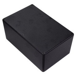 1590EBK Hammond Black Die Cast Enclosure 188 x 120 x 82mm