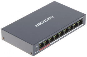 Switch PoE DS-3E0109P-E/M(B) 8-portowy Hikvision