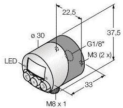 Turck Przełącznik 1 szt. PK01VR-N14AL-2UP8X-V1141 -1 bar do 0 bar