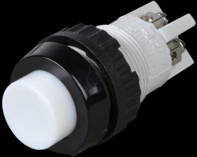 1.01.102.011/0205 Button, NO/NC, 250 V, 2 A, Ø 18.2 mm, white