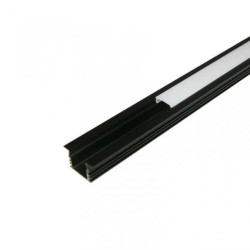 Profil czarny MiniLUX MAXI WPUST 2m głęboki wpuszczany