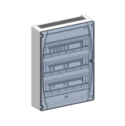IP40 Rozdzielnica modułowa 3x18 GOLD P natynkowa (drzwi transparentne) PE+N