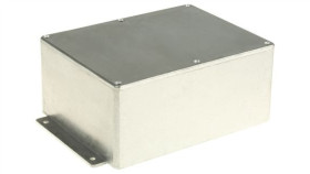 Obudowa Ekranowana Srebrny Z Kołnierzem, 194.8 X 127.4 X 76.3Mm, Rs Pro