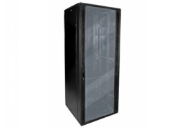 Szafa 19cali stojąca 42U 600x600 BETA RAL9004 szkło