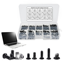 Śruby Z Łbem Stożkowym Docieralne Zestaw 450 sztuk Antykorozyjne Śruby