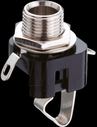 10423 Jack panel socket, 6.35 mm, mono