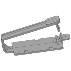 N &amp; L 555ST Holder Clip Halogen-Free UV-Proof Light Grey 100 pcs