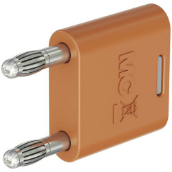 St&#xE4;ubli 644010-30 KS2-4N-19 connector, 4 mm orange, insulated brass plug