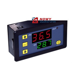 Regulator temp.-20+100°C NTC ob 12V 10A W1225 termostat uniwers