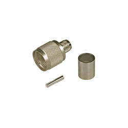 Złącze koncentryczne Montaż na kablu Męski typ złącza Złącze UHF Połączenie zagniatane typ kabla Koncentryczny