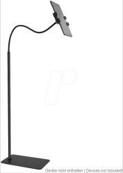 262500 Tablet floor stand, gooseneck, 360°, for 4.7 - 12.9-inch tablets