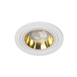 Oprawa punktowa stała okrągła FELINE DSO G/W bez oprawki Gx5,3/GU10 max 10W IP20 złoty/biały 37254