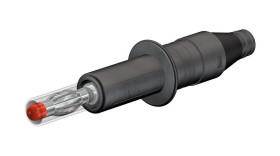 Adapter z wtykiem bananowym Wtyk Śruba Czarny 32A Staubli rozmiar 4 mm