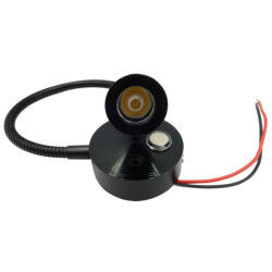 Lampa kinkiet LED do kampera 3W czarna USB 1.5A 12V 24V łodzi przyczepy