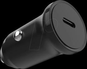 FIXCC30N-C-BK USB charger, 30 W, 5 - 12 V, 3 A, USB-C, car, black