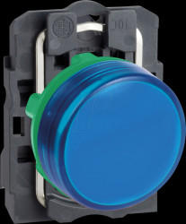 XB5AVB6 Indicator light, blue, 22 mm, with LED 24 V AC/DC