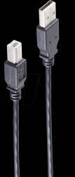 BS13-23025 USB A &gt; B Plug, 1.0 m