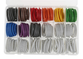 Zestaw oznaczeń do kabli Wsuwany RS PRO zakres 3 → 4.2mm Cable Marker ilość 4500