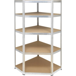 Toolcraft TO-8701224 Corner Rack 175kg 700x1800x700mm Metal Black