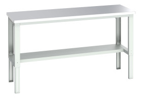 Stół warsztatowy szer. 750mm maks. obciążenie: 350kg Podstawowy stoł Blacha stalowa dł. 200mm wys. 740 → 1140mm