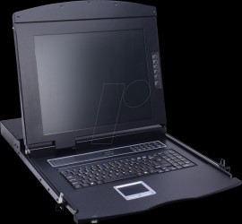 26990121 19-inch KVM console, 17" TFT with keyboard DE