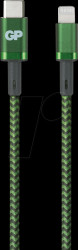 GPCBCL1CGNUSB766 Sync and charging cable, USB-C™ -&gt; Lightning, green nylon,