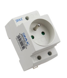 Gniazdo serwisowe 2P+PE 16A 230V na szynę montażową SIMLIC MRD50-16 89066006