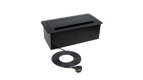 Gniazdo Meblowe, Blatowe 2X2p+Z 16A 230V + 1Xusb A + 1Xusb C 2,1A 5V + Rj45 +...